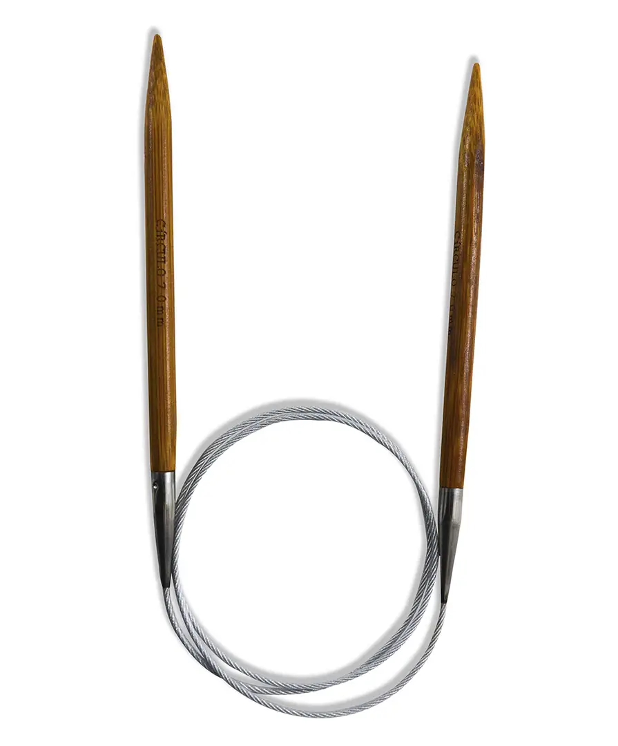 Agulha Circular Bambu 80 cm · Círculo